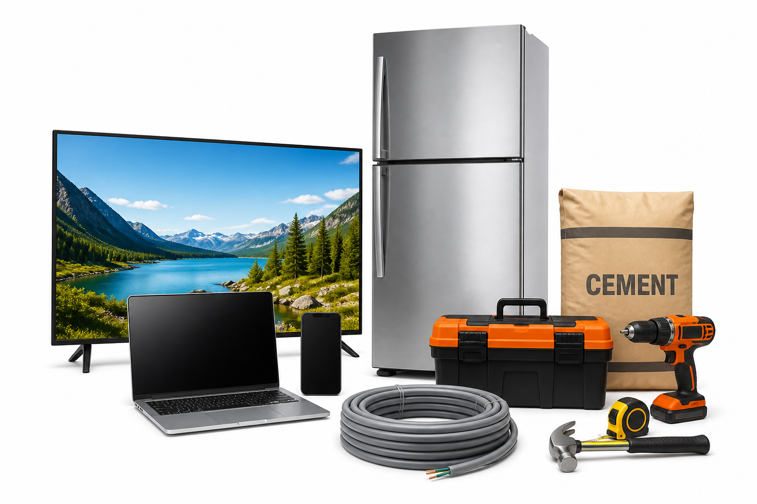 Television, refrigerator, laptop and home electronics available from Easyway Electronics